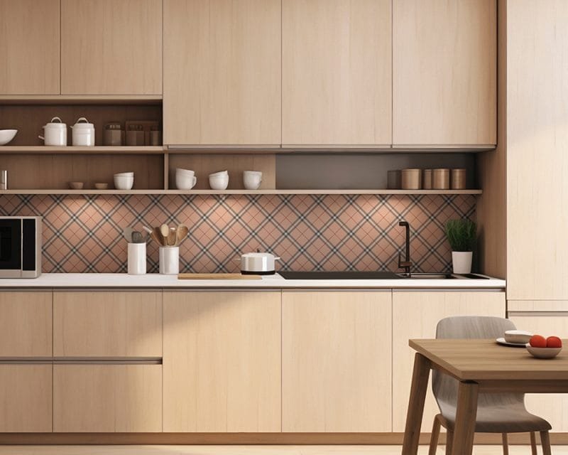 Peach Plaid - Image 1