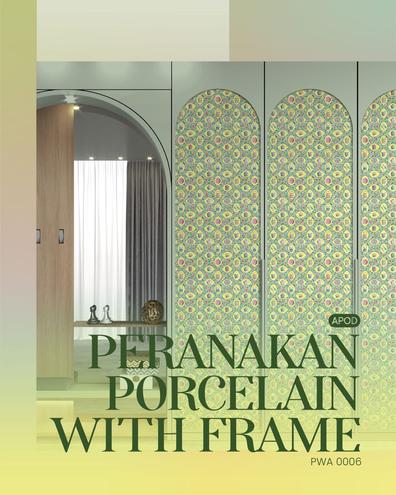 Peranakan Porcelain with Frame - Image 2